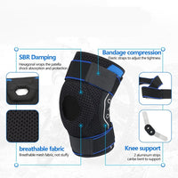 Knee Brace with Side Stabilizers for Support & Stability