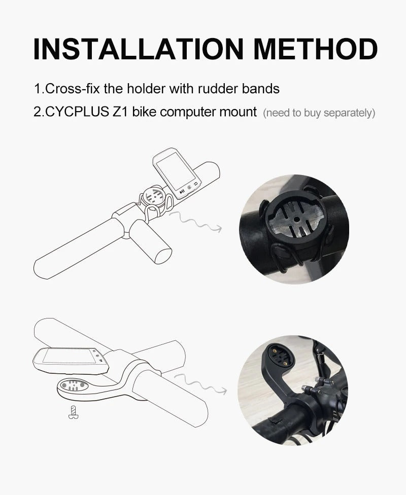 Bike Computer With Heart Rate Sensor 2.9 inch LCD Screen GPS Wireless Odometer Speedometer