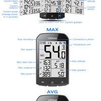 Bike Computer With Heart Rate Sensor 2.9 inch LCD Screen GPS Wireless Odometer Speedometer