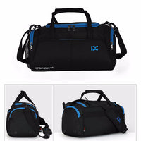 Quality Compact Gym Bag Sports Bag Travel Bag With Cross body Shoulder Strap Shoe Compartment Waterproof Unisex