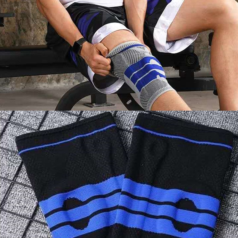 Knee Brace Knee Compression Sleeve With Gel Pads And Side Stabilizers For Running Meniscus Tear ACL Arthritis Joint Pain Relief Unisex-Body Support-Fit Sports 