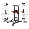 Heavy Duty Multi Function Power Station 4 in 1 Support Up To 551 Lbs With Chin Up Bar Push Up Handles Leg Raises Dips Unisex-Cardio & Exercise Equipment-Fit Sports 