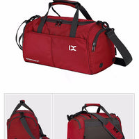 Quality Compact Gym Bag Sports Bag Travel Bag With Cross body Shoulder Strap Shoe Compartment Waterproof Unisex