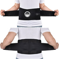 Heated Lumbar Support Belt with Vibration – Adjustable Back Wrap