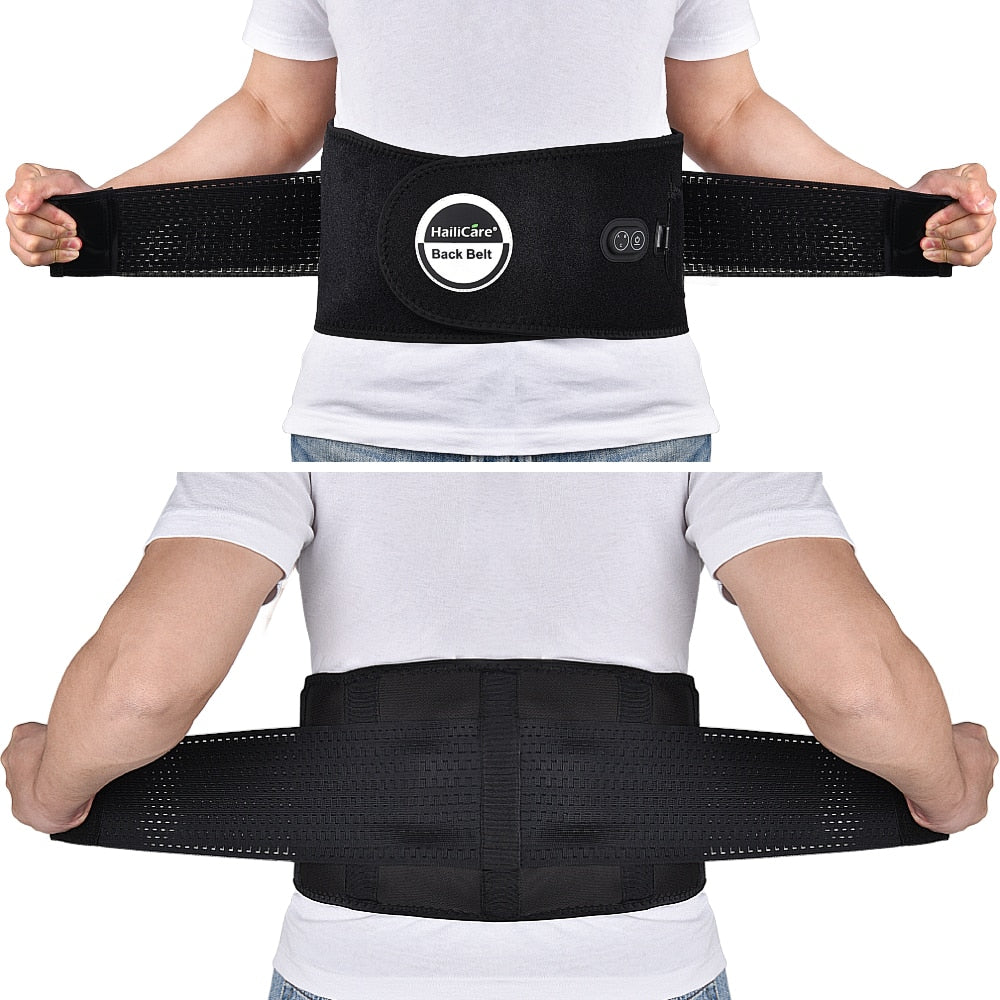 Infrared Heating Back Brace With Massage For Lumbar Back Pain Relief