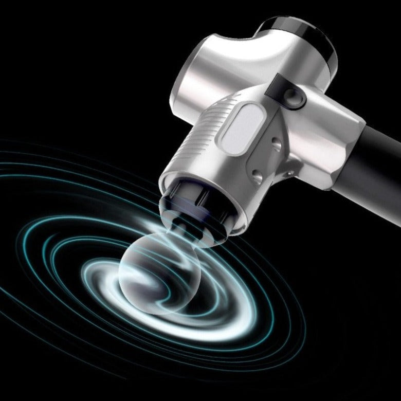 Massage Gun 30 Speeds 6 Heads Super Quiet Brushless Motor