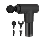 Massage Gun Percussion Gun – 6 Speeds with 4 Interchangeable Heads
