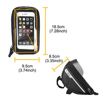 Bike Phone Bag Phone Holder Extra Storage Waterproof For Bike Fits 6.5" iPhone 11 Pro Max S10 Plus Or Smaller-Bike Accessories-Fit Sports 