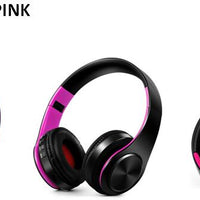Bluetooth Headphones Wireless Headset with Microphone FM Radio MP3 Player Noise Cancelation Soft Comfortable-Bluetooth Headphones & Accessories-Fit Sports 
