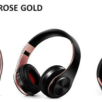 Bluetooth Headphones Wireless Headset with Microphone FM Radio MP3 Player Noise Cancelation Soft Comfortable-Bluetooth Headphones & Accessories-Fit Sports 