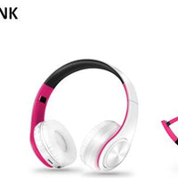 Bluetooth Headphones Wireless Headset with Microphone FM Radio MP3 Player Noise Cancelation Soft Comfortable-Bluetooth Headphones & Accessories-Fit Sports 