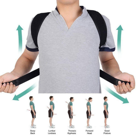 Posture Corrector Back Support Shoulder Support Reduce Shoulder Pain Clavicle Support Brace Unisex-Body Support-Fit Sports 