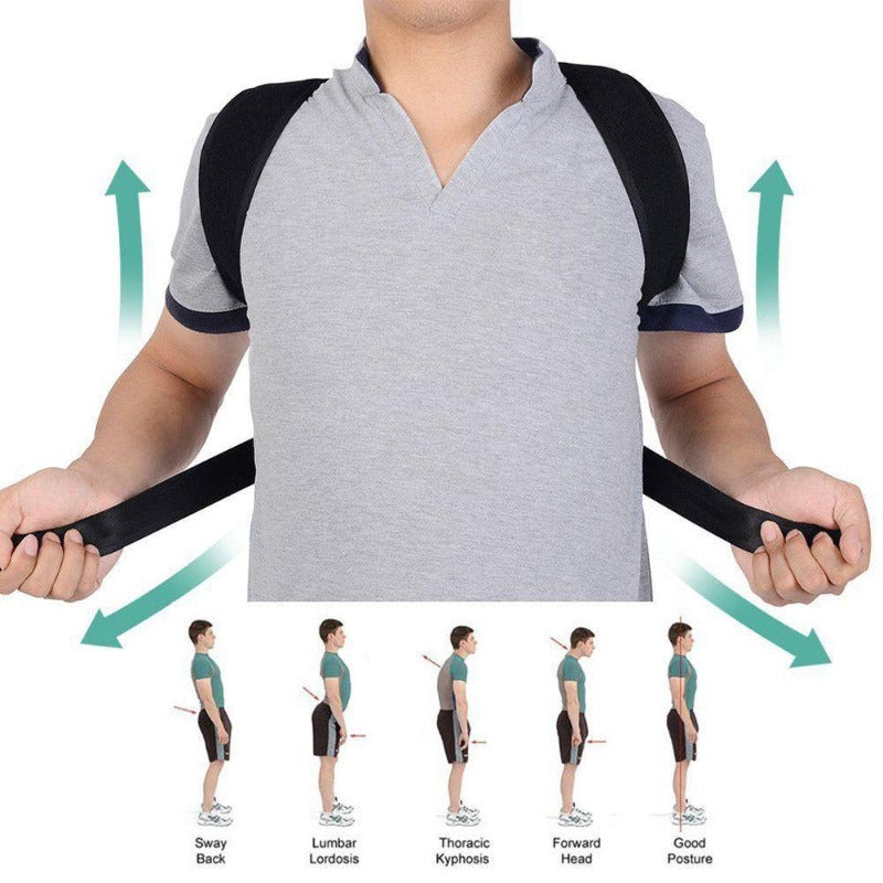 Posture Corrector Back Support Shoulder Support Reduce Shoulder Pain Clavicle Support Brace Unisex-Body Support-Fit Sports 