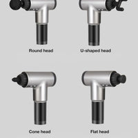 Massage Gun 3800 Rev Per Minute 6 Hrs Usage Quiet Percussion Gun 6 Speeds Cordless Handheld Massager for Deep Muscle Relaxation With Carry Bag-Massage Equipment-Fit Sports 