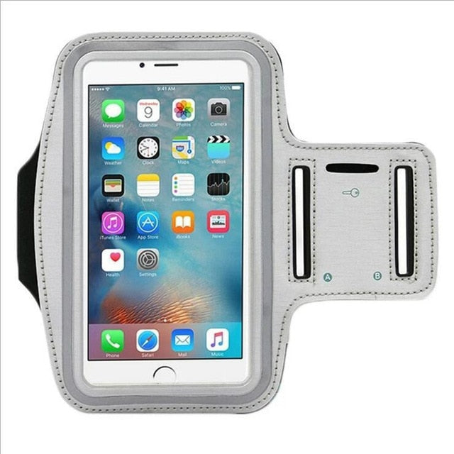 Waterproof Cellphone Armband with Key Holder Compatible with iphone 8 7 4 5 5S 5C SE 6 6S 8 Plus X XS Max XR-Bluetooth Headphones & Accessories-Fit Sports 