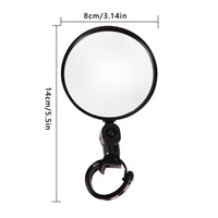 Universal Bike Mirror Easy Installation Rotate 180 Degree Fits Handle size From .59" To 1.37" Bicycle Accessories Rearview Mirror-Bike Accessories-Fit Sports 