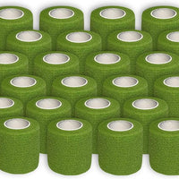 24 Pack Self Adherent Bandage Wrap 2 Inches X 5 Yards Bandage Tape First Aid Tape Self Adhesive Athletic Sports Bandage-Fitness Accessories-Fit Sports 