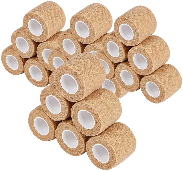 24 Pack Self Adherent Bandage Wrap 2 Inches X 5 Yards Bandage Tape First Aid Tape Self Adhesive Athletic Sports Bandage-Fitness Accessories-Fit Sports 