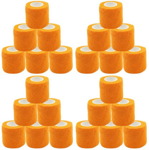 24 Pack Self Adherent Bandage Wrap 2 Inches X 5 Yards Bandage Tape First Aid Tape Self Adhesive Athletic Sports Bandage-Fitness Accessories-Fit Sports 