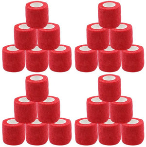 24 Pack Self Adherent Bandage Wrap 2 Inches X 5 Yards Bandage Tape First Aid Tape Self Adhesive Athletic Sports Bandage-Fitness Accessories-Fit Sports 