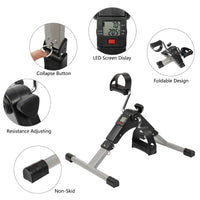 Portable Under Desk Mini Stationary Fitness Bike Indoor Exercise Pedal Bike for Arms Legs