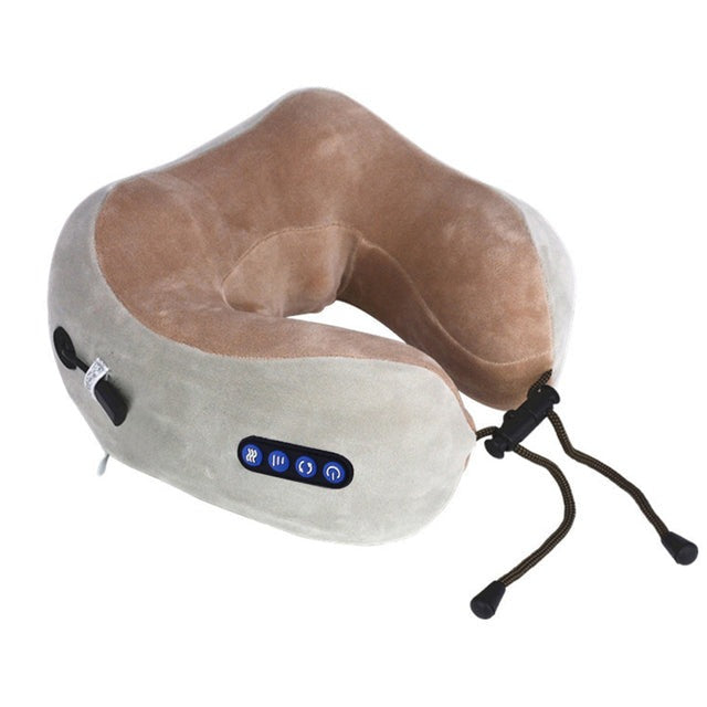 U Shaped Neck Massage Pillow Electric Neck Massager Apparatus Shoulder Back Cervical Massager For Body Relaxation