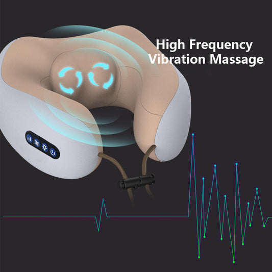 U-Shaped Neck Massage Pillow for Relaxation & Comfort