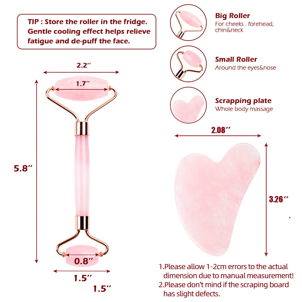 Jade Roller And Gua Sha Face Massage Roller