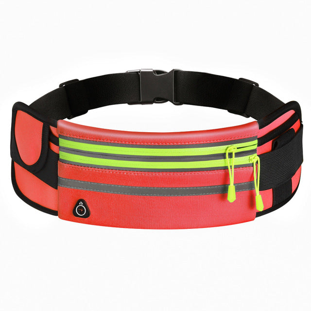Slim Running Belt Fanny Pack Waist Pack Bag for Hiking Cycling Workouts Jogging Travelling Money Phone Holder for Running