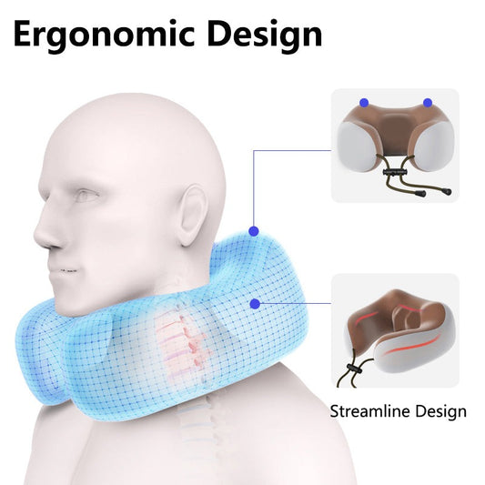 U-Shaped Neck Massage Pillow for Relaxation & Comfort