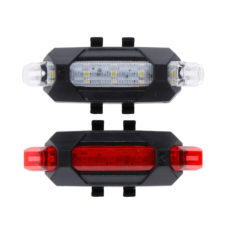 Bright Rear LED Bike light, 6 Color Variations And Safety Warning Light, USB Rechargeable-Bike Accessories-Fit Sports 