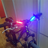 Bright Rear LED Bike light, 6 Color Variations And Safety Warning Light, USB Rechargeable-Bike Accessories-Fit Sports 