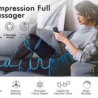 Foot & Leg Massager with Infrared Heating – Rechargeable Compression Massager