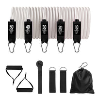 Resistance Bands 11 Piece Resistance Band Set Latex Bands With Carabiners Great For Home Workouts Fitness Training