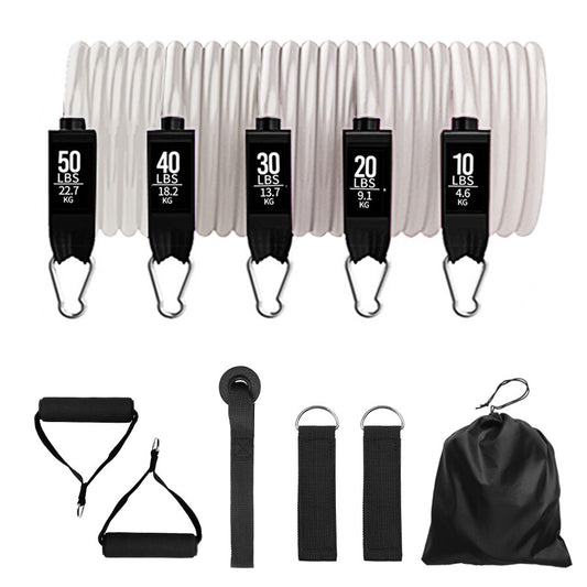 Resistance Bands 11 Piece Resistance Band Set Latex Bands With Carabiners Great For Home Workouts Fitness Training